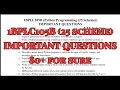 Python Programming, Important questions, 1BPLC105B, 25 scheme, 1st sem.