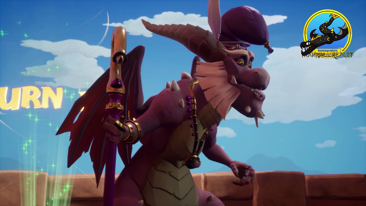 gaming logo PRESS ACTION BUTTON TO GLIDE | Spyro Reignited Trilogy | Spyro the Dragon (Artisans Homeworld)
