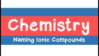 Information 601 Naming and Writing Ionic Compounds Guide