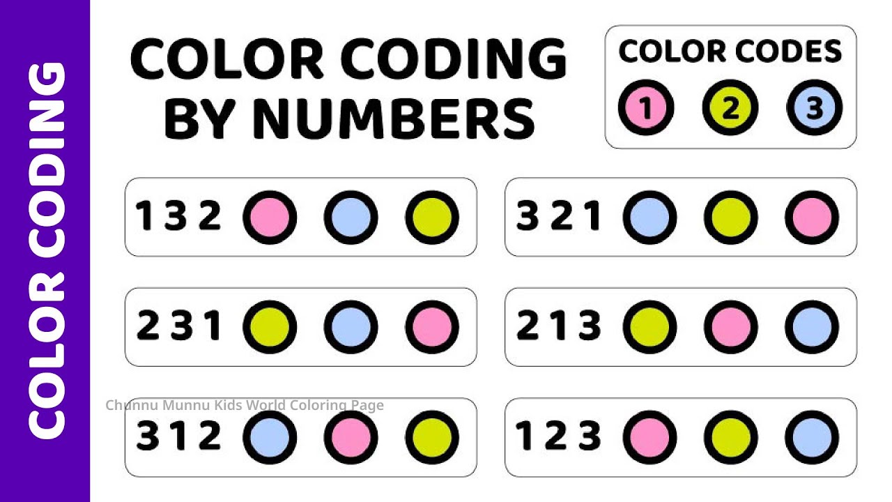 Color Coding with Numbers for Kids #1 | Fun Logic & Coloring Activity | Preschool Learning