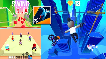 Swing loops perfect ninja jumping funny gameplay @manozenspot