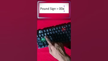 Pound Sign Unicode Key Symbols #asmr #computer #keyboard