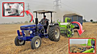 कितने टाइम में और कितने तेल में भरे गा ट्रॉली? बिलकुल गीला फुस। Farmtrac 60 F 31 Chaany Reaper।