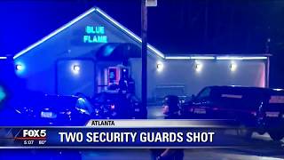 Two security guard shot