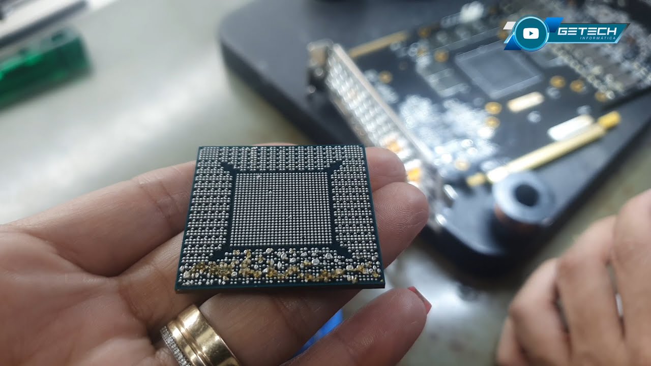 UM MÃO DE SE** FEZ O REBALLING DE UMA RTX 2070 SUPER, E DANIFICOU