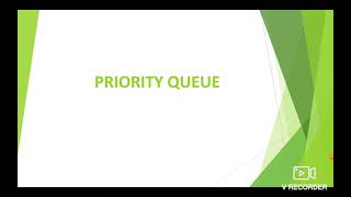 Priority Queue MEENAKSHI E-LEARN