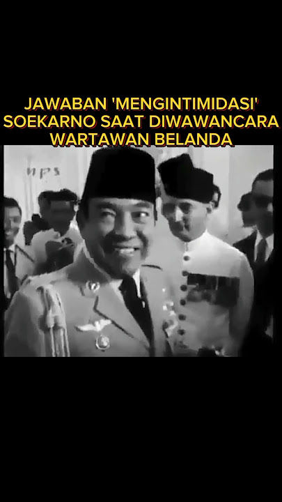 Original Footage of Soekarno 'Intimidating' Dutch Journalist #shorts