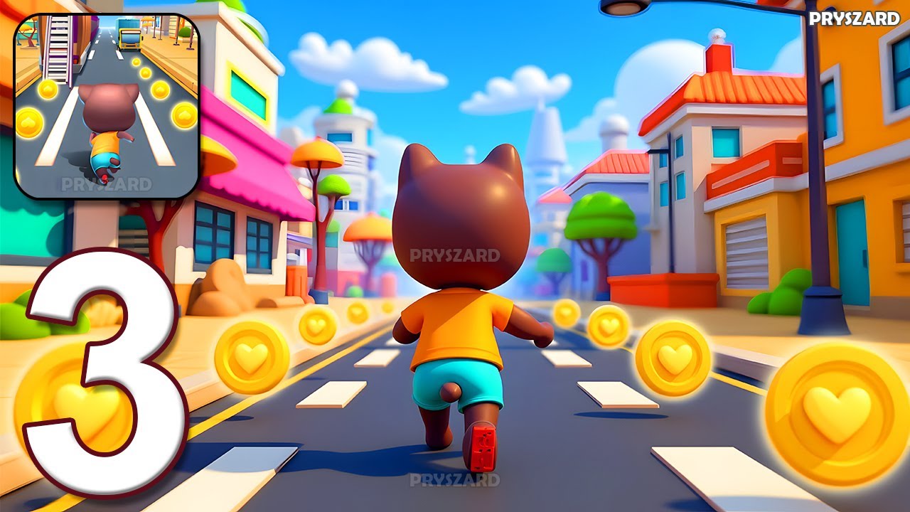 Cat Runner: Decorate Home - Gameplay Walkthrough Part 3 - Subway Cat Runner Game (iOS, Android)