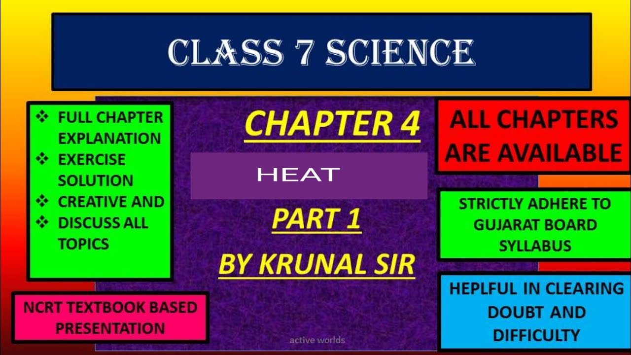 Heat part 1 chapter 4 science class 7 gujarat board /cbse board English ...