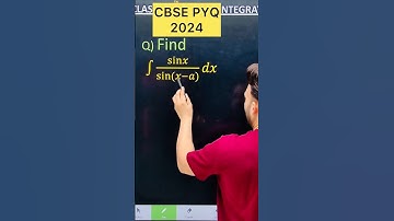 Q) Integration ∫ sin x / sin (x -a ) dx #cbse #maths  #cbse2026 #maths #cbse2024 #maths #cbse2026