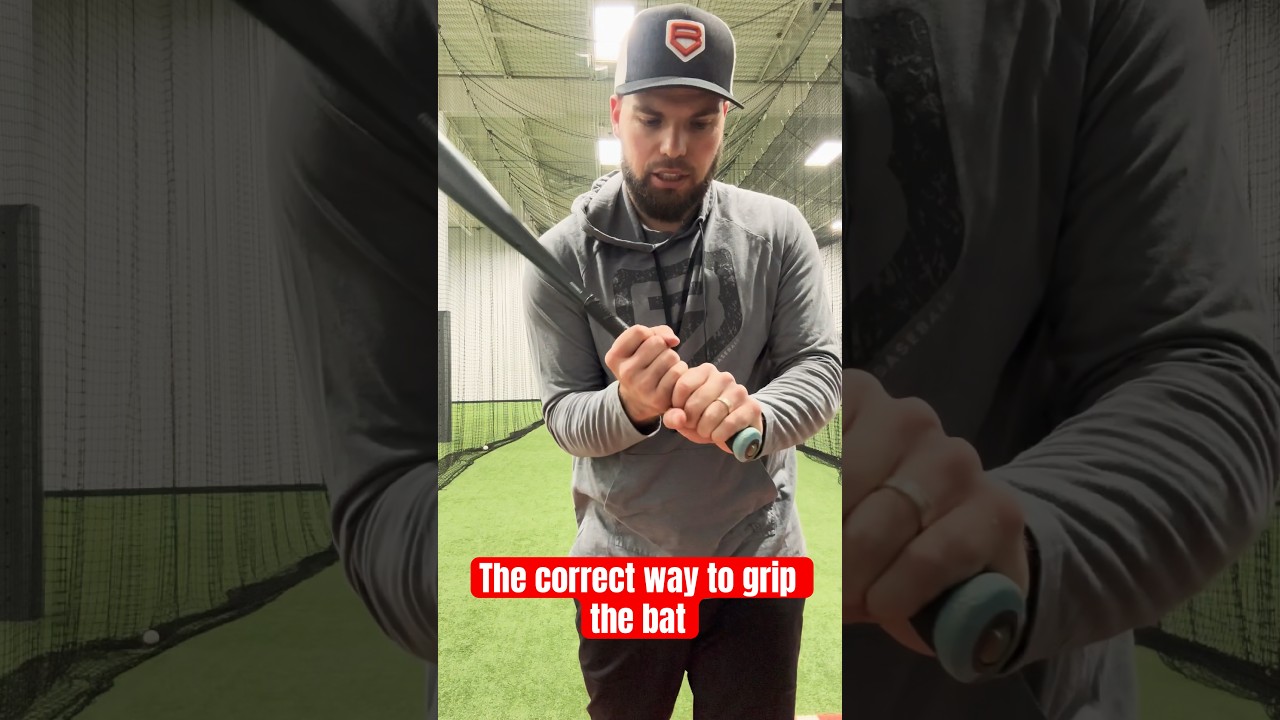 How to grip the bat correctly to add barrel control 