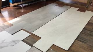 SUPERCORE TILES!  Super tough flooring now in tile rectangle shapes... DIY and free samples!!