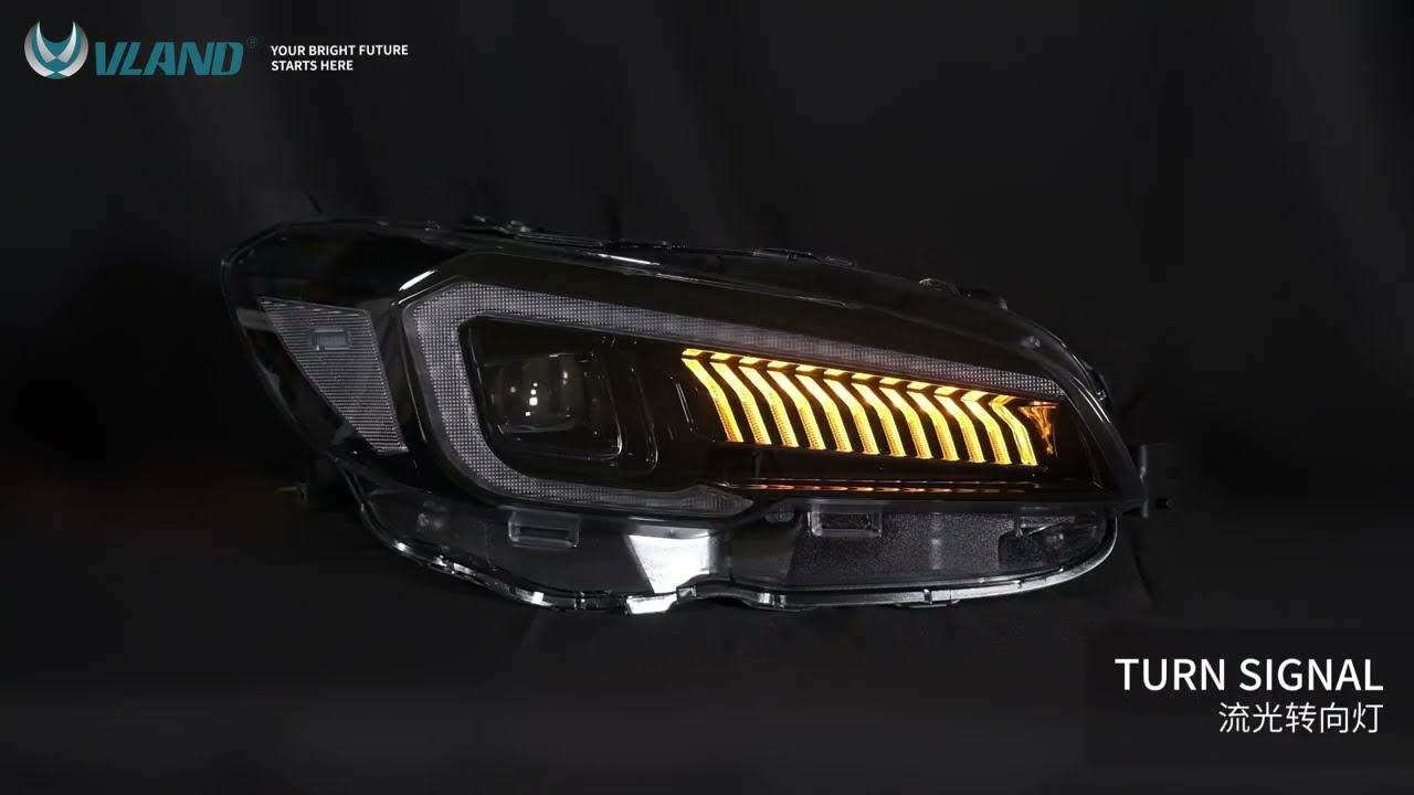 VLAND Dual Beam Projector LED Headlights For Subaru WRX 2015-2021