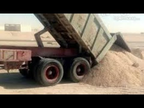 تنزيل الرمل من الصندوق تعليم قلب حمولة القلاب وبسيط اكتروس نقل ثقيل تريلات تريند اليوم