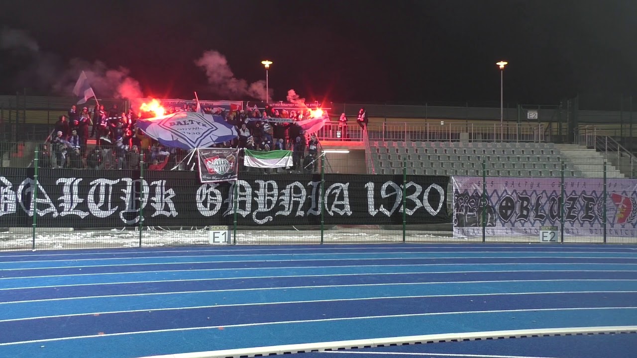 Doping Bałtyku Gdynia na meczu w Kaliszu z KKS