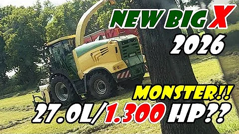 NEW!!! Krone releases the world's largest agriculture forage machine of 1300Hp at Agritechnica 2025?