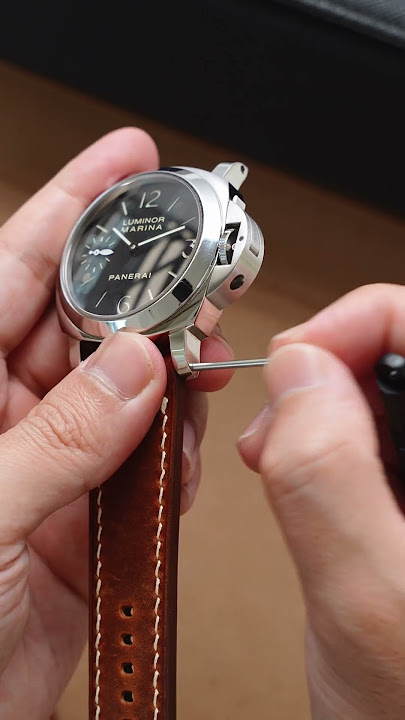 Panerai Luminor Marina on Delugs Crazy Horse Leather Strap