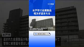 閉校小学校から「のぞみの像」盗まれる　水戸市内で道路や公園などから金属製品相次いで盗難の被害｜TBS NEWS DIG #shorts