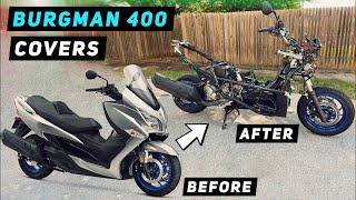 Suzuki Burgman 400 - Complete Cover Removal (2017-Current) | Mitch's Scooter Stuff