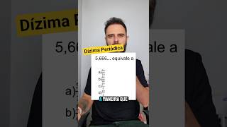 Dízima Periódica e sistema Linear #matematica #concursos