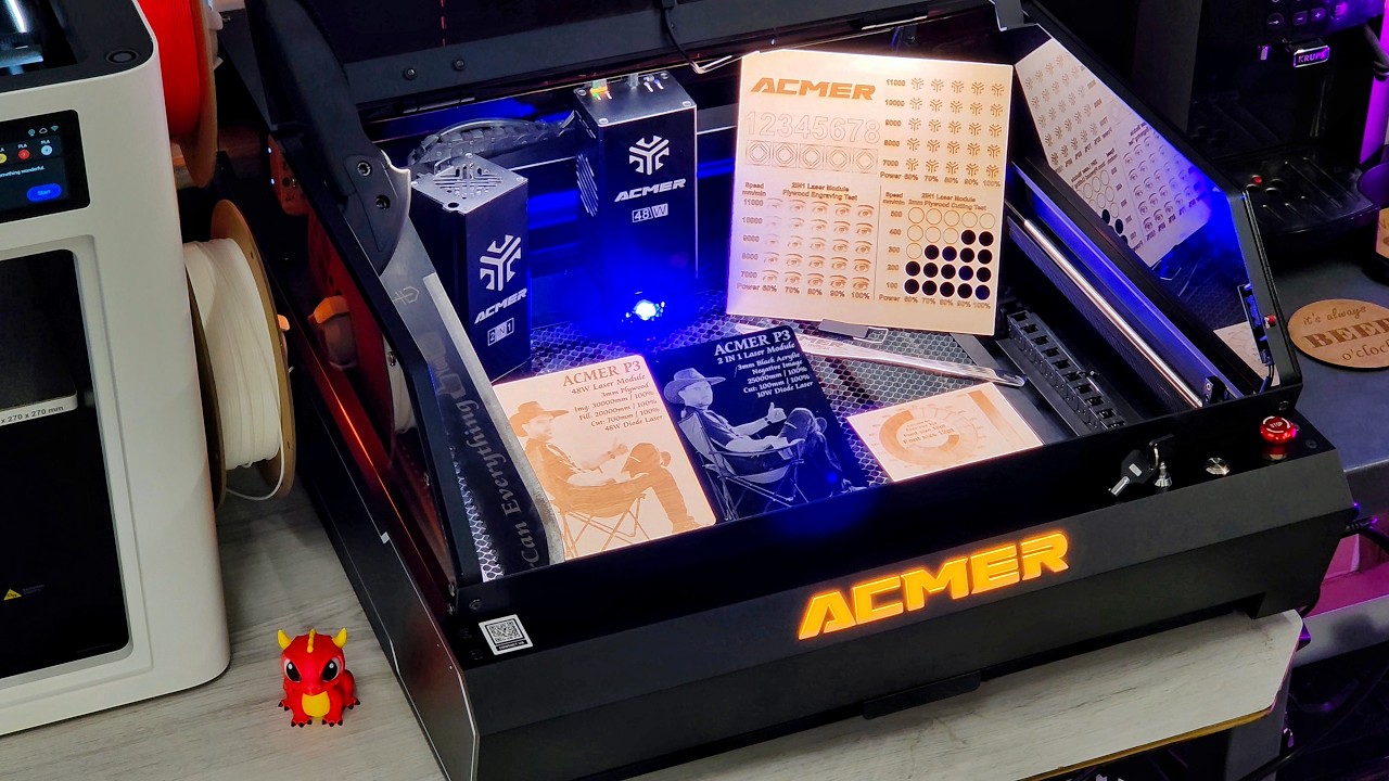 This 48W 2-in-1 Laser Engraver Is Insane… (Acmer P3 with Enclosure ...