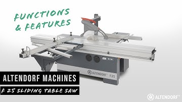 The new Altendorf F 25 / A sliding table saw for everyone