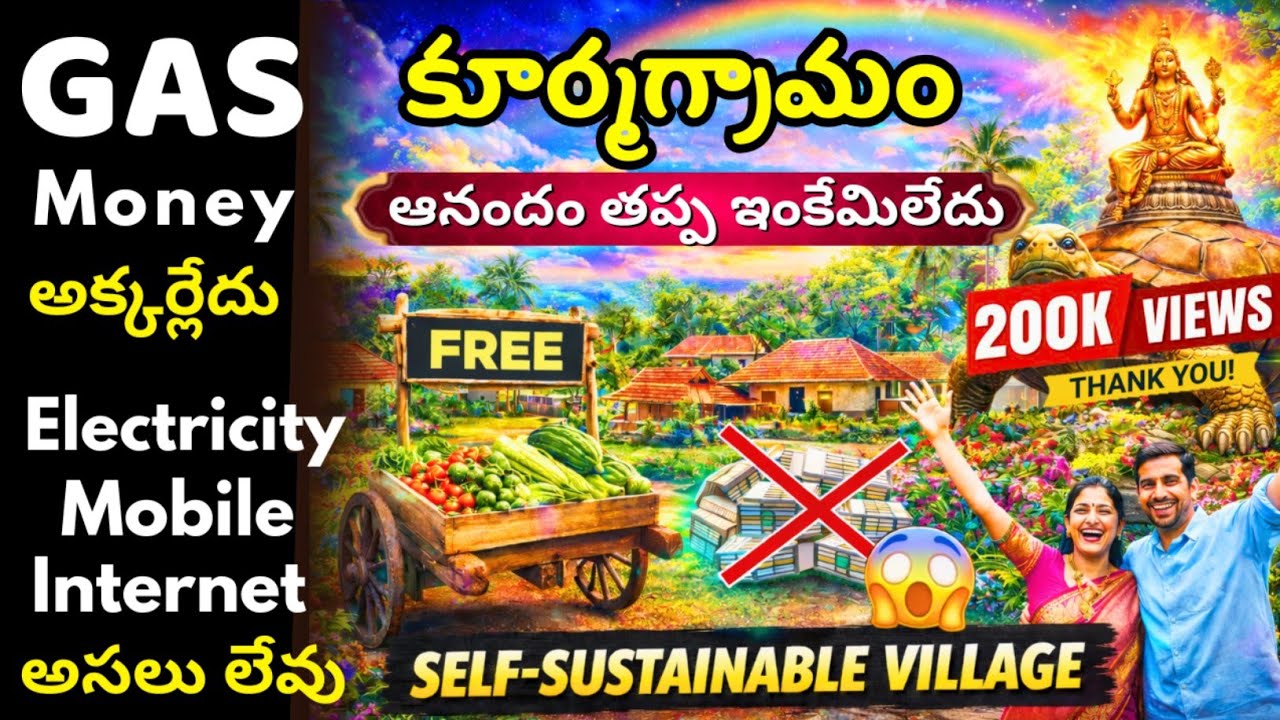 అందరూ ఆశ్చర్యపోతున్న ఈ గ్రామం! కూర్మగ్రామంలో డబ్బులు లేవు – ఆనందం మాత్రమే | Self-Sustainable Village