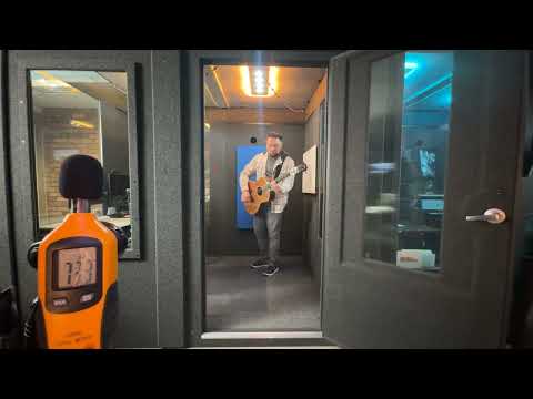 Guitar Sound Isolation Demo – WhisperRoom Standard (Single-Wall)