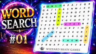 Only Sharp Eyes Can Find Them All! 👀 | Word Search #01| Wizzard Brain Games screenshot 5