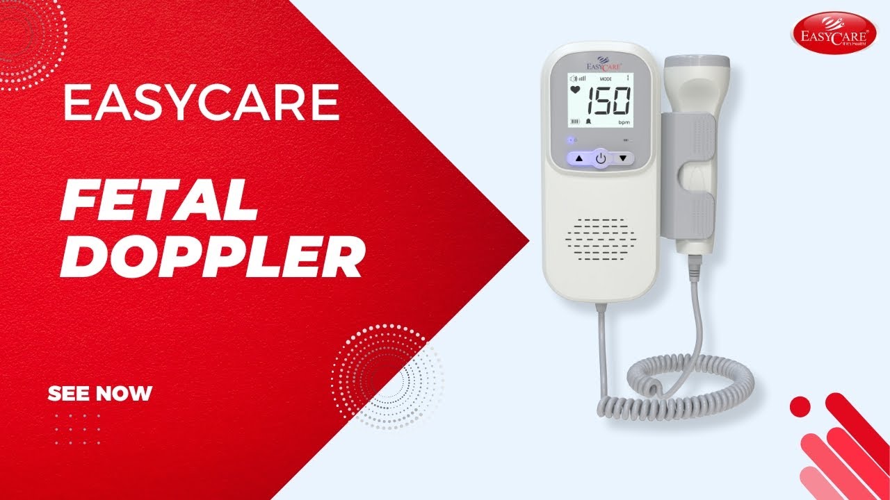 Discover the EC2016 Fetal Doppler: portable device for monitoring your baby's heartbeat with ease.