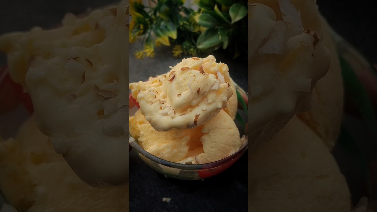 Homemade Custard Ice Cream 😋 | Restaurant Style Winter Dessert 