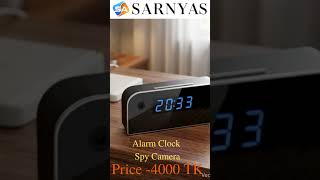 Table Clock Wi Fi Hidden Camera 4K Resolution