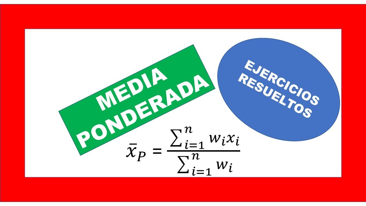 ✅Cómo CALCULAR la MEDIA PONDERADA en ESTADÍSTICA | 🚀 RÁPIDO y FÁCIL, Aquí (MÍRALO) 👈