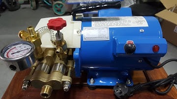 Thử áp lực  đường ống HDPE cho công trình nhà máy bằng Bơm thử áp lực bằng điện HT60A  LH 0909280369