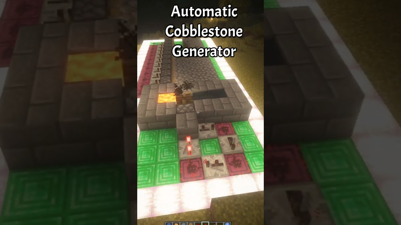 Minecraft Automatic Cobblestone Generator