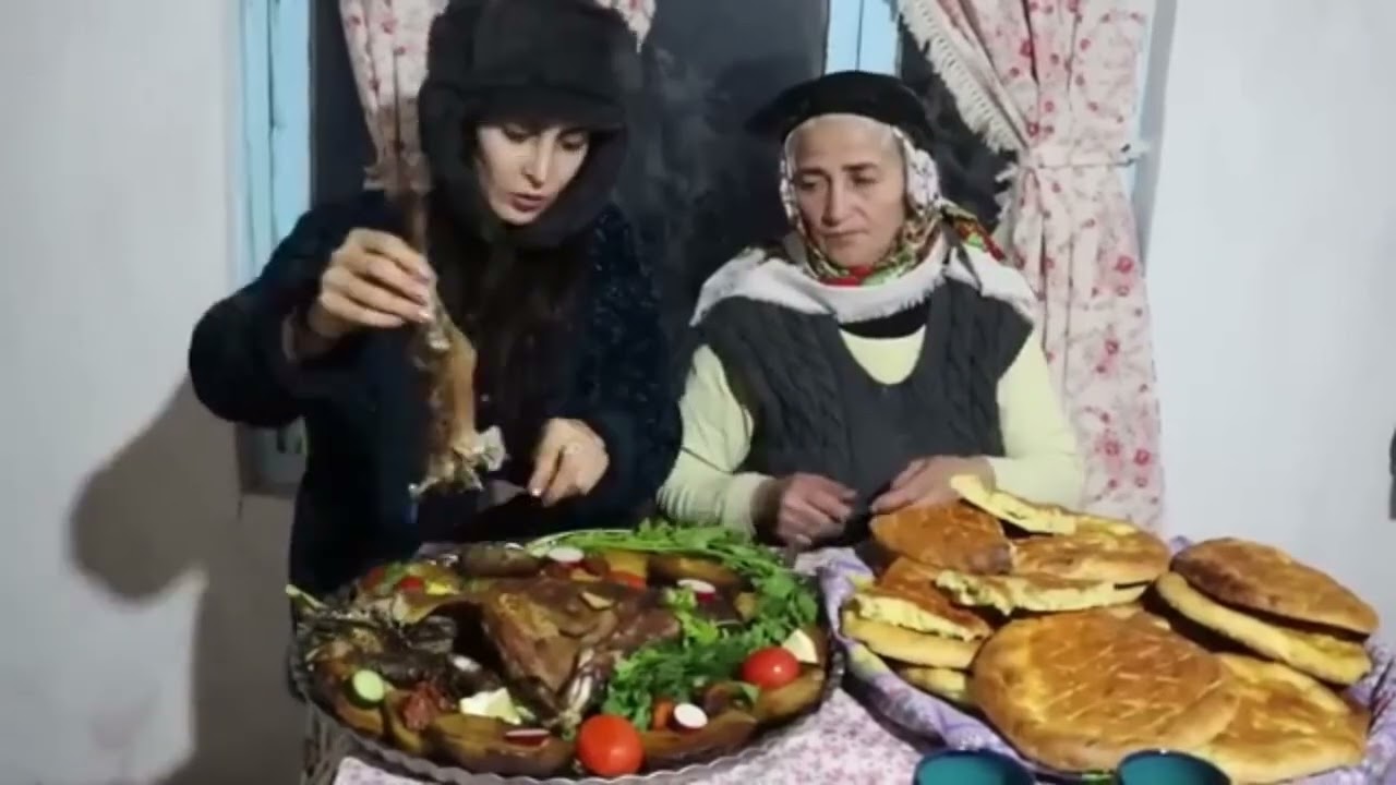 Peaceful Village Life in Iran | Snow-Covered Mountains & Winter Nature