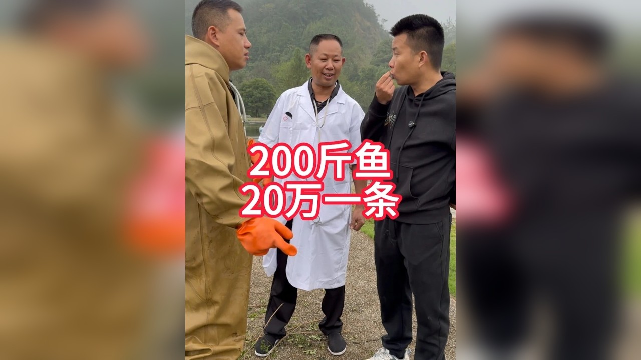 花20万收的一条200斤巨物 渔兄渔弟强子