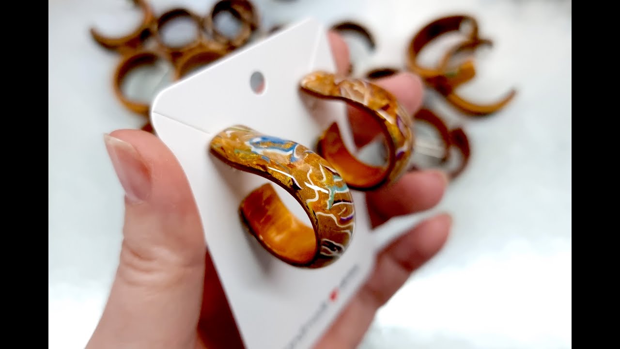 Easy and Beautiful Huggie Earrings in 1, 2, 3 Steps - Polymer Clay Jewelry. How to make Earrings DIY