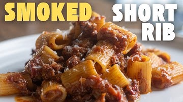 The Only Rigatoni Pasta Recipe Youn Need!! Smoked Short Rib Ragu