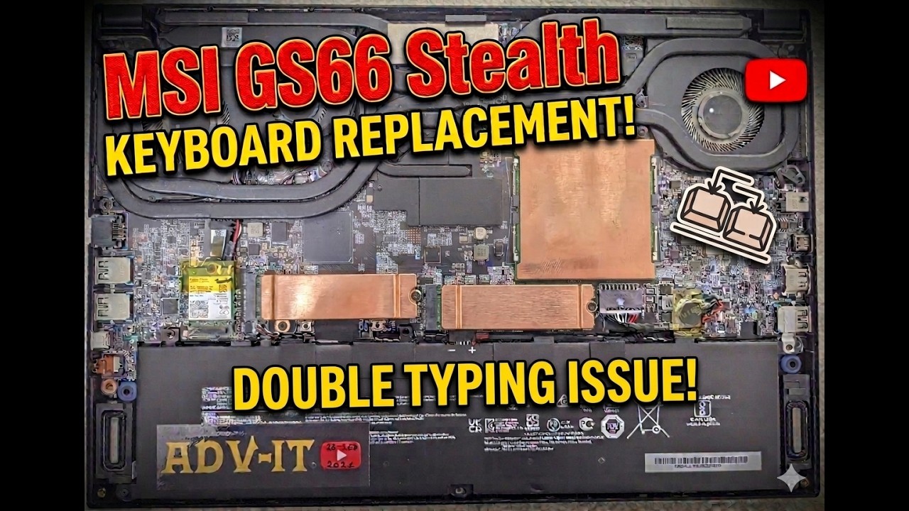 Замена клавиатуры MSI GS66 Stealth | Проблема с двойным нажатием | RGB-подсветка