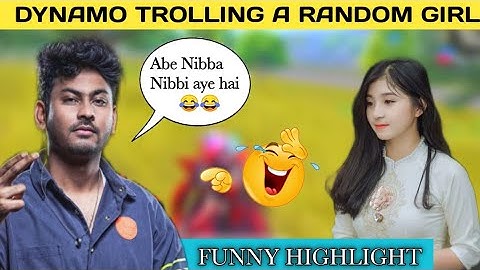 DYNAMO TROLLING NIBBA NIBBI IN HIS SQUAD 😂😍|FUNNY HIGHLIGHT 🤣🤣|DEVINE 2.O