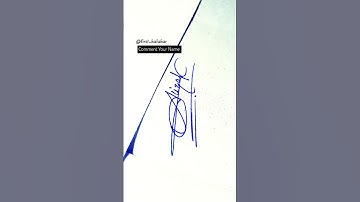 Comment Your Name 📛 Aliza k signature style #shorts #firstkalakar