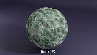 Rock PBR texture pack presentation