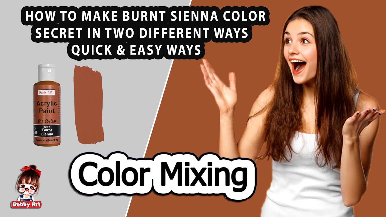 Brunt sienna How To Make Burnt Sienna colour in two different ways
