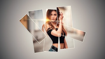 Photoshop Tutorial: How to make photo collage | How To Create Vertical Panels collage