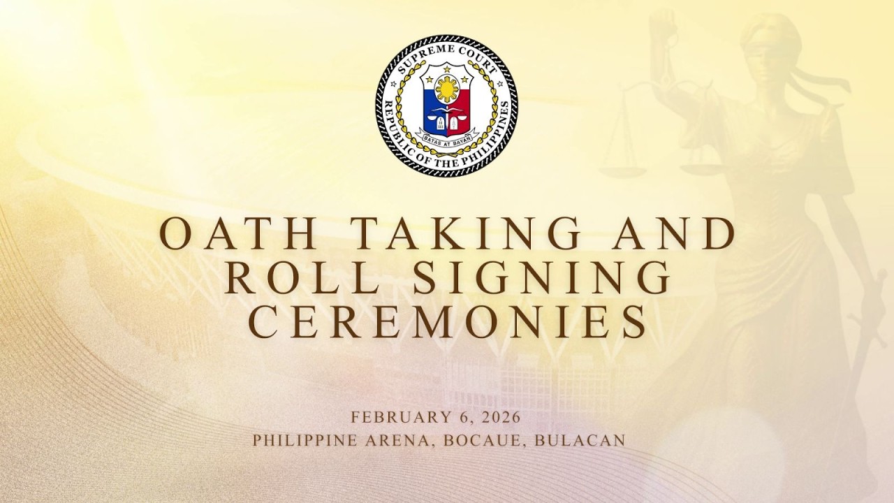 2025 Bar Examinations - Oath Taking and Roll Signing Ceremonies