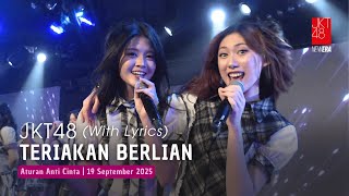 JKT48 - Teriakan Berlian (Oogoe Diamond) | RKJ 19 September 2025