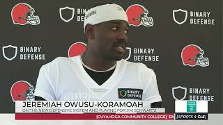 Jeremiah Owusu-Koramoah Shares His Opinion on Browns DC Jim Schwartz - Sports4CLE, 7/24/23