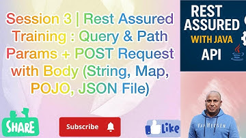 Session 3 | Rest Assured Training :  POST Request with Body (String, Map, POJO, JSON File)