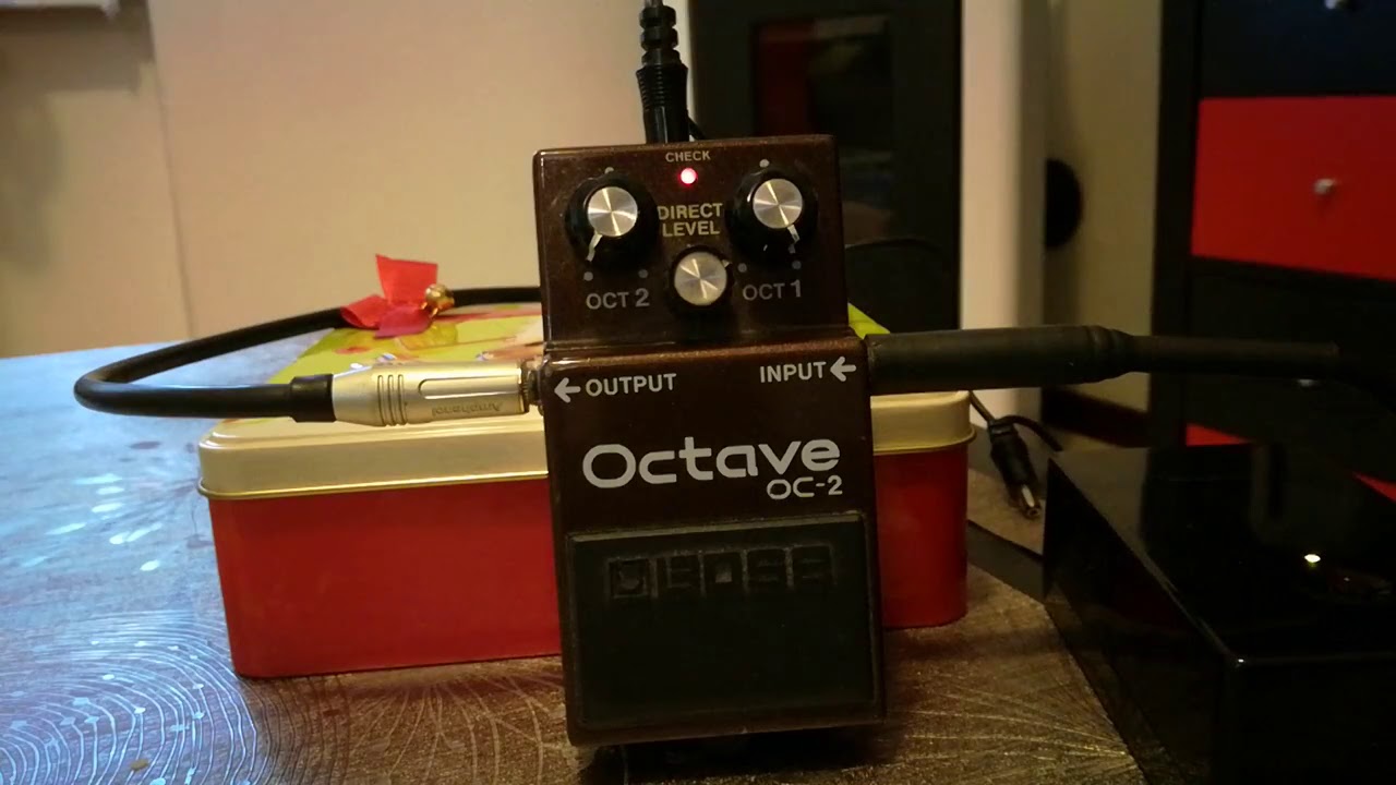 Boss OC-2 Octave - Octaver for electric guitar - Demo test - YouTube